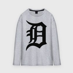 Мужской лонгслив oversize хлопок Detroit tigers