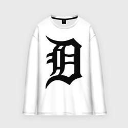 Мужской лонгслив oversize хлопок Detroit tigers