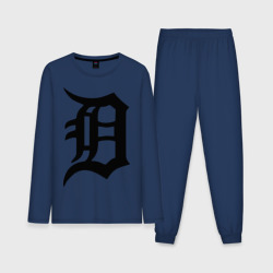 Мужская пижама с лонгсливом хлопок Detroit tigers