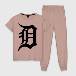 Женская пижама хлопок Detroit tigers