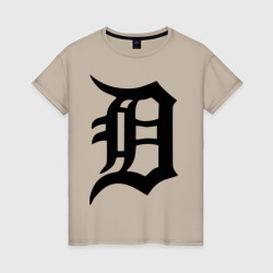 Женская футболка хлопок Detroit tigers