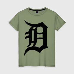 Женская футболка хлопок Detroit tigers