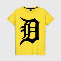 Женская футболка хлопок Detroit tigers