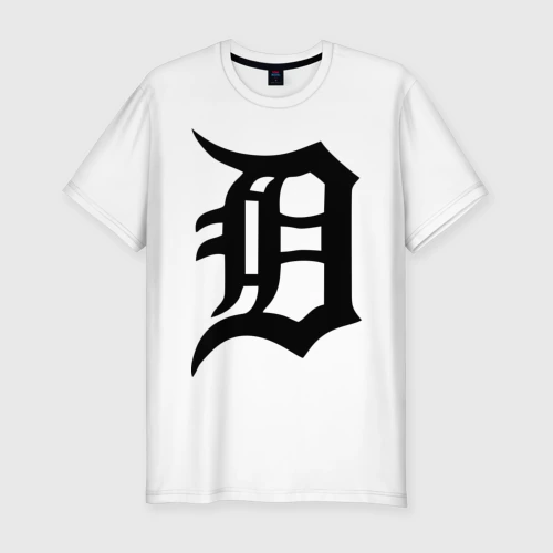 Мужская футболка хлопок Slim Detroit tigers
