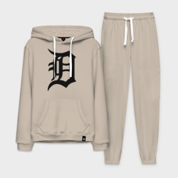 Мужской костюм хлопок с толстовкой Detroit tigers