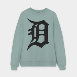 Мужской свитшот oversize без начеса хлопок Detroit tigers