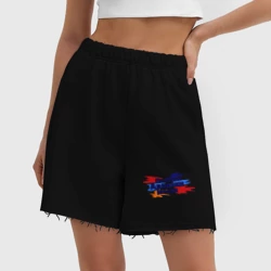 Женские шорты oversize футер хлопок Почетный армянин России - фото 2