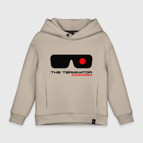 Детское худи Oversize хлопок The Terminator, цвет миндальный