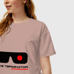 Женская футболка хлопок Oversize The Terminator - фото 2