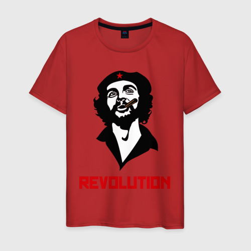 Мужская футболка хлопок Che Guevara Revolution, цвет красный