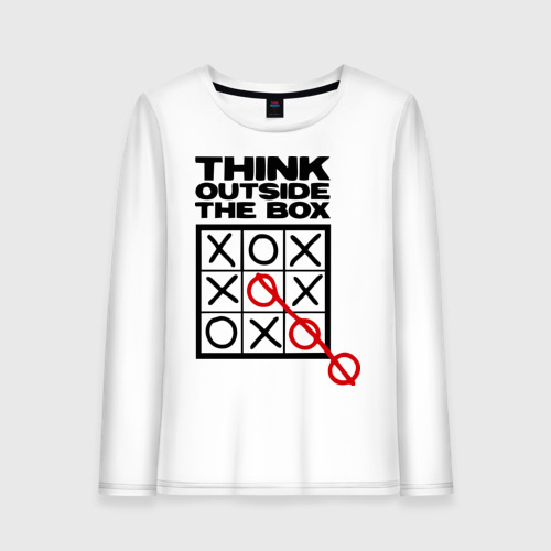 Женский лонгслив хлопок Think outside the box