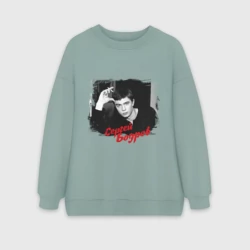 Женский свитшот oversize без начеса хлопок Сергей Бодров