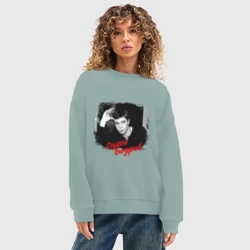 Женский свитшот oversize без начеса хлопок Сергей Бодров - фото 2