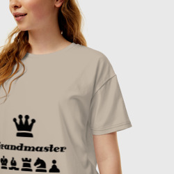 Женская футболка хлопок Oversize Grandmaster - фото 2