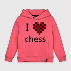 Детское худи Oversize хлопок I love chess