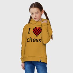Детское худи Oversize хлопок I love chess - фото 2