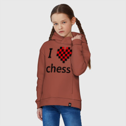 Детское худи Oversize хлопок I love chess - фото 2