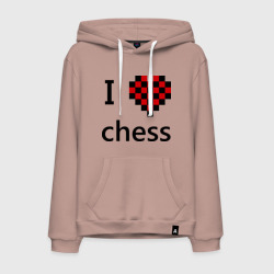 Мужская толстовка хлопок I love chess