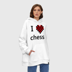 Худи SuperOversize хлопок I love chess - фото 2