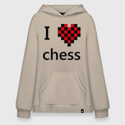 Худи SuperOversize хлопок I love chess