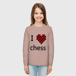 Детский лонгслив хлопок I love chess - фото 2