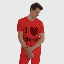 Мужская пижама хлопок I love chess - фото 2