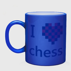 Кружка хамелеон I love chess - фото 2