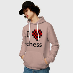 Мужская толстовка хлопок I love chess - фото 2