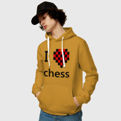 Мужская толстовка хлопок I love chess - фото 2