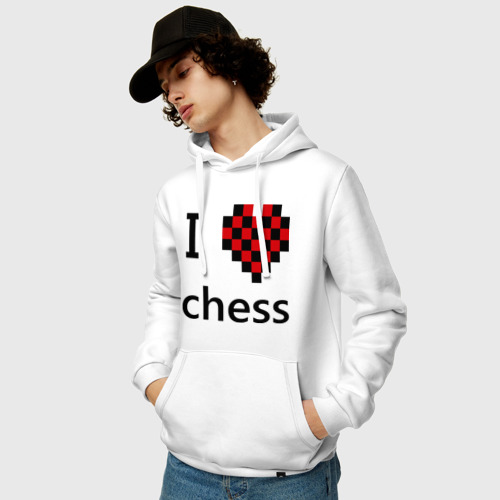 Мужская толстовка хлопок I love chess - фото 3