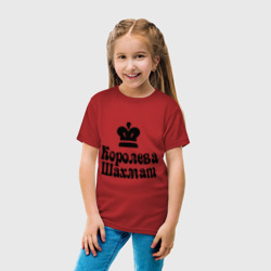 Детская футболка хлопок Королева шахмат - фото 2