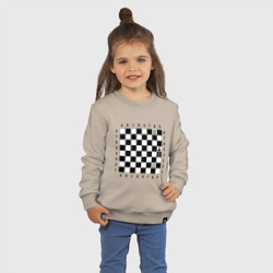 Детский свитшот хлопок Шахматная комбинация 1 - фото 2