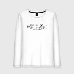 Женский лонгслив хлопок Totoro face