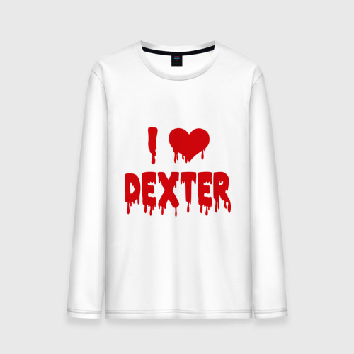 Мужской лонгслив хлопок I love Dexter