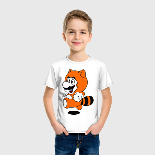 Детская футболка хлопок Mario In Tanooki Suit - фото 3