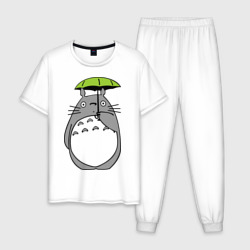 Мужская пижама хлопок Totoro с зонтом