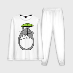 Мужская пижама с лонгсливом хлопок Totoro с зонтом