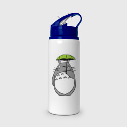 Бутылка для воды с трубочкой Totoro с зонтом