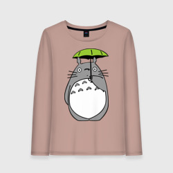 Женский лонгслив хлопок Totoro с зонтом