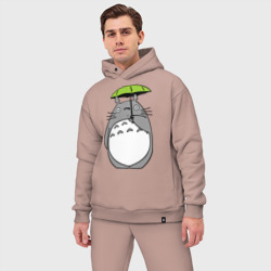 Мужской костюм oversize хлопок Totoro с зонтом - фото 2