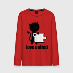 Мужской лонгслив хлопок Love united мужская