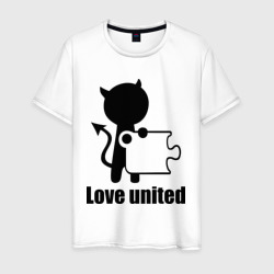 Мужская футболка хлопок Love united мужская