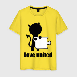 Мужская футболка хлопок Love united мужская