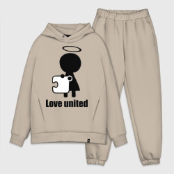 Мужской костюм oversize хлопок Love united женская