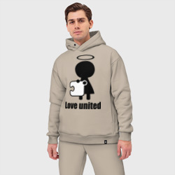 Мужской костюм oversize хлопок Love united женская - фото 2