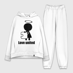 Женский костюм хлопок Oversize Love united женская