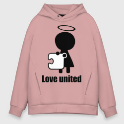 Мужское худи Oversize хлопок Love united женская