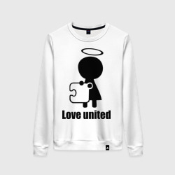 Женский свитшот хлопок Love united женская