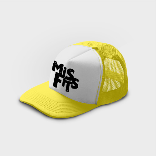 Кепка тракер с сеткой Misfits лого, цвет желтый - фото 3