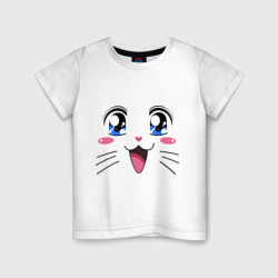 Детская футболка хлопок Японская кошечка